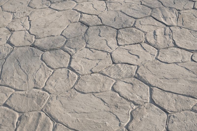 Patio with Colorful Stamping